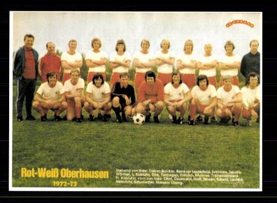 Rot-Weiss Oberhausen Mannschaftskarte 1972-73