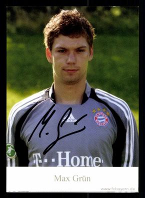 Max Grün Autogrammkarte Bayern München II 2008-09 Original Signiert