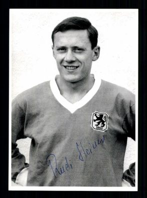 Rudolf Steiner Autogrammkarte TSV 1860 München Spieler 60er Jahre Original Sign
