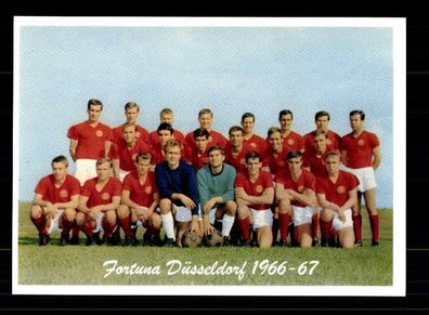 Fortuna Düsseldorf Mannschaftskarte 1966-67