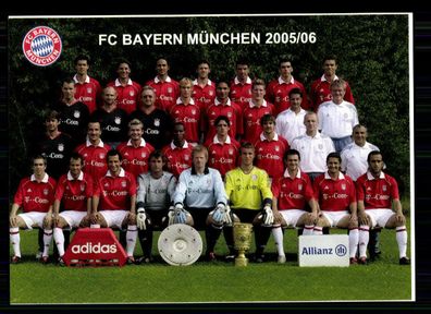 Bayern München Mannschaftskarte 2005-06