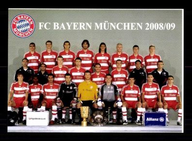 Bayern München Mannschaftskarte 2008-09
