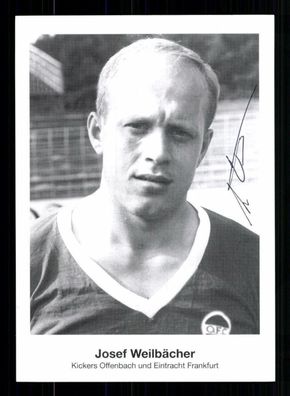Josef Weilbächer Autogrammkarte Kickers Offenbach Original Signiert+ A 71749