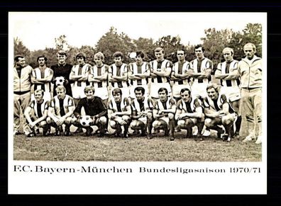 FC Bayern München Mannschaftskarte 1970-71 + 2