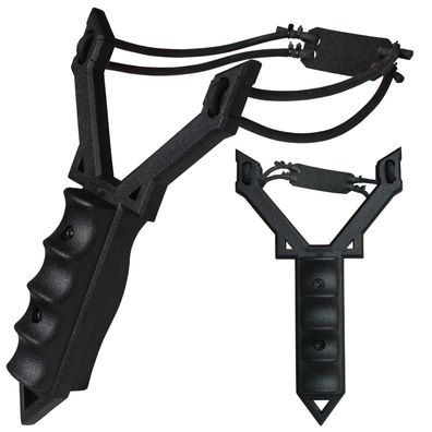 Haller Power Schleuder Black Sling Quad String Technologie, Steinschleuder