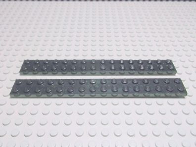 Lego 2 Platten 2x16 schwarz 4282 Set 8971 4403 4794 6982 7244