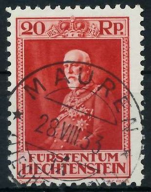 Liechtenstein 1933 Nr 123 zentrisch gestempelt X28E1CE