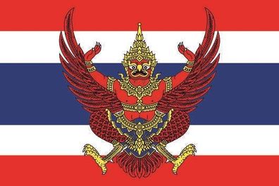 Fahne Flagge Thailand mit Wappen Premiumqualität