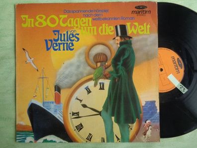 LP Maritim 47403NW In 80 Tagen um die Welt Jules Verne Kurt Vethake Klaus Jepsen