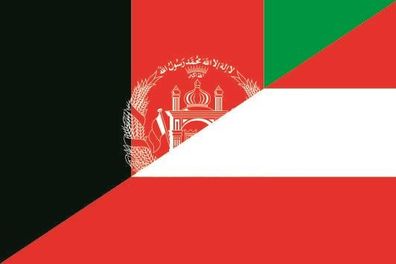 Fahne Flagge Afghanistan-Österreich Premiumqualität