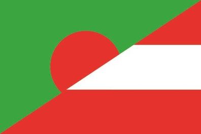 Fahne Flagge Bangladesch-Österreich Premiumqualität
