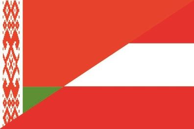 Fahne Flagge Belarus-Österreich Premiumqualität