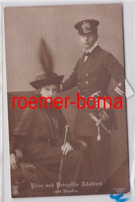 84736 Foto Ak Prinz und Prinzessin Adalbert von Preußen um 1910