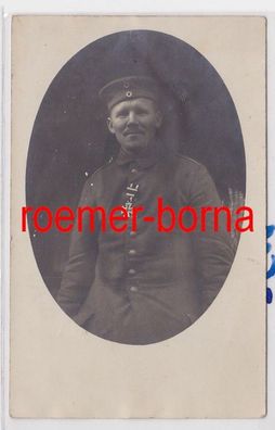 86337 Foto Ak Soldat Landser mit Eisernem Kreuz 1917