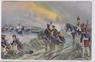 84108 Ak Befreiungskriege die Völkerschlacht 1813 Schlacht bei Wachau