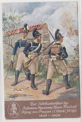 69333 Ak Infanterie Regiments Kaiser Friedrich von Preussen (7. Württ.) Nr.125