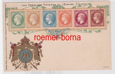 84504 Ak Lithographie Die ersten Briefmarken von Frankreich um 1900