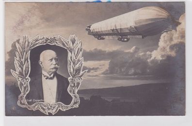 85131 Ak Graf Zeppelin und Luftschiff Zeppelin um 1915