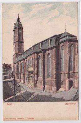 94647 AK Jena Außenansicht der Stadtkirche um 1900