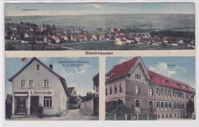 94151 Mehrbild Ak Stockhausen Materialwarenhandlung, Schule usw. 1920