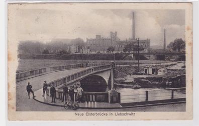 94036 Ak Neue Elsterbrücke in Liebschwitz bei Gera 1926
