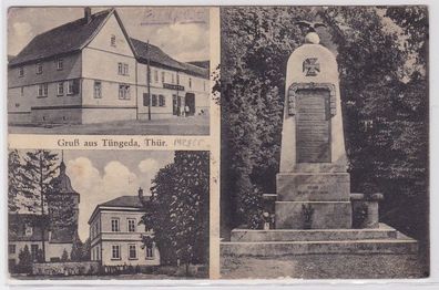 83939 Mehrbild Ak Gruß aus Tüngeda in Thüringen 1916