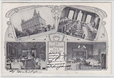 69755 Mehrbild Ak Gera Reuss Hotel Frommater um 1910