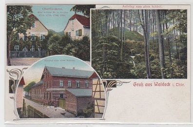 65695 Mehrbild Ak Gruß aus Waldeck in Thüringen um 1910