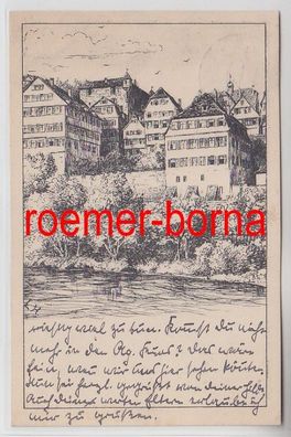 72695 Ak Tübingen Neckarpartie um 1910