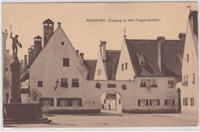 94426 Ak Augsburg Eingang zu den Fuggerhäusern um 1930