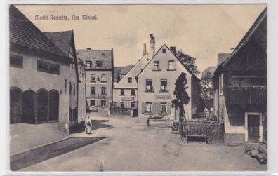 93866 Ak Markt Redwitz am Winkel mit Geschäften 1913