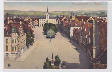 41242 Feldpost AK Pfaffenhoffen an der Ilm - Hauptplatz mit Kirche 1915