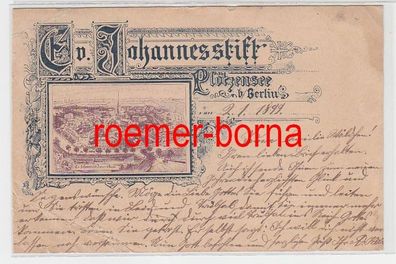 73584 Ak Plötzensee bei Berlin evangelischer Johannesstift 1899
