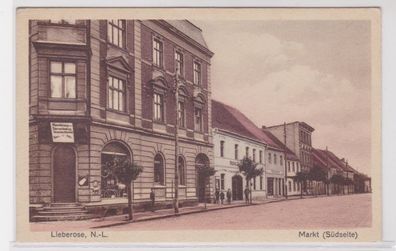 94034 Ak Lieberose Niederlausitz Markt (Südseite) Fahrradhandlung 1944