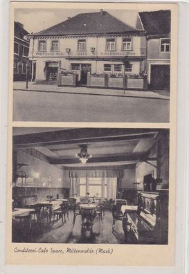 90735 Mehrbild Ak Mittenwalde (Mark) Conditorei Café Sparr um 1930