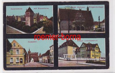 84972 Mehrbild Ak Jüterbog Wasserturm, Kriegerdenkmal usw. um 1920