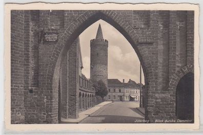 68679 Ak Jüterbog Blick durchs Dammtor 1937