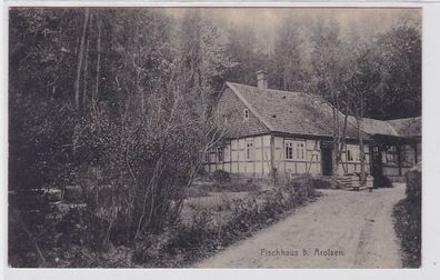 87409 Feldpost AK Fischhaus bei Arolsen - Hütte im Wald 1916
