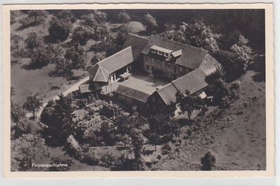 64726 Ak Nieder Beerbach Gasthaus zur Waldmühle Flugzeugaufnahme um 1930