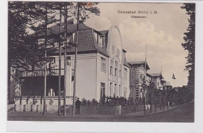 90709 AK Ostseebad Müritz in Mecklenburg - Villenstrasse um 1920