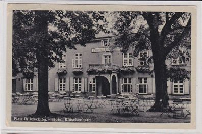 88641 Ak Plau in Mecklenburg Hotel Klüschenberg 1954