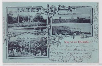 82800 Mehrbild Ak Gruß von der Silbermühle am Plauer See 1900