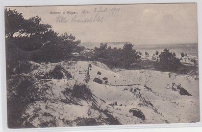 67977 Ak Göhren auf Rügen Dünenlandschaft 1910