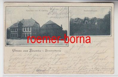 74147 Mehrbild Ak Gruß aus Bremke in Braunschweig Gasthaus Rustholzklippen 1906