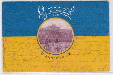 67438 Ak Gruss aus Braunschweig 1900