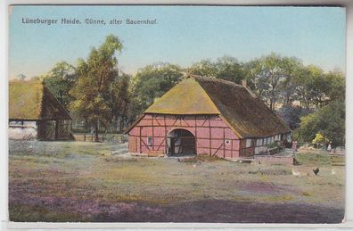 61892 Ak Lüneburger Heide Günne alter Bauernhof um 1910