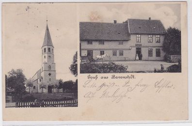 38114 Mehrbild Ak Gruß aus Bavenstedt bei Hildesheim Gasthof, Kirche 1911