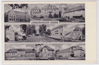 38075 AK Langenhagen Hannover - Schule, Rathaus, Sparkasse & Straßenansichten