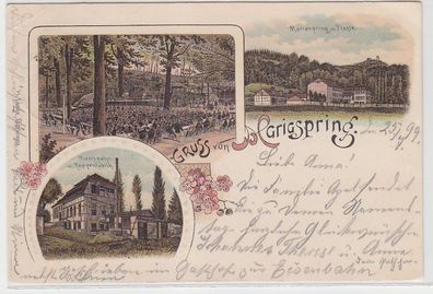 32602 Ak Lithographie Gruss aus Mariaspring 1899