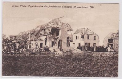 84273 Ak Explosion Oppau bei Ludwigshafen BASF 21.9.1921